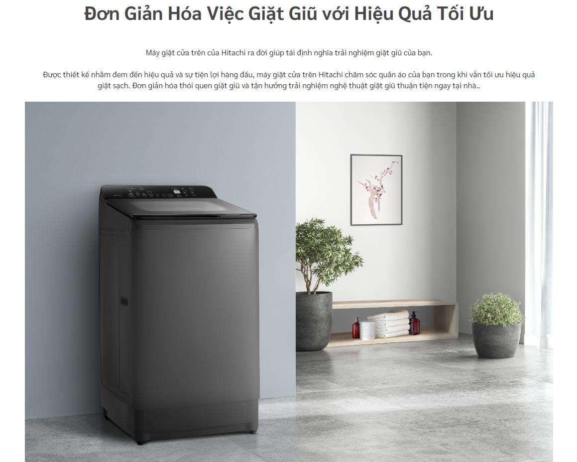 Máy giặt Hitachi 10.5 kg LTL H0MVW0T(GG)