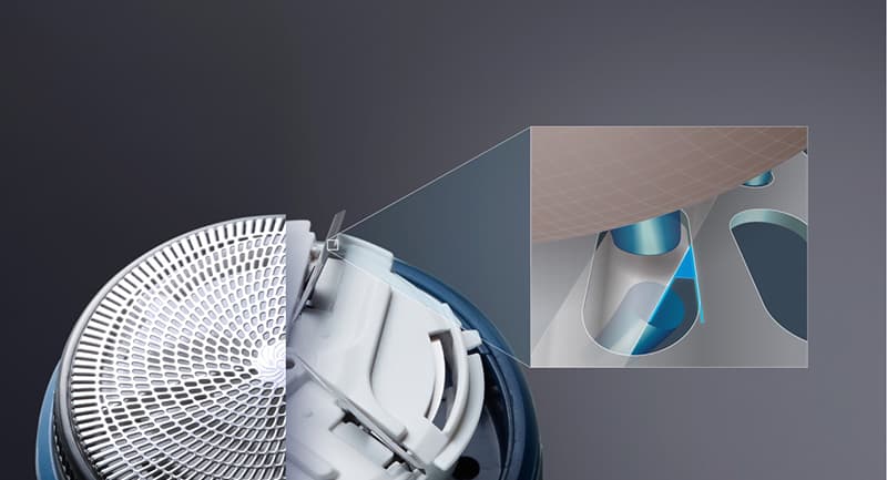 Panasonic ES534DP527 có lưỡi dao cạo phủ lưới kim loại