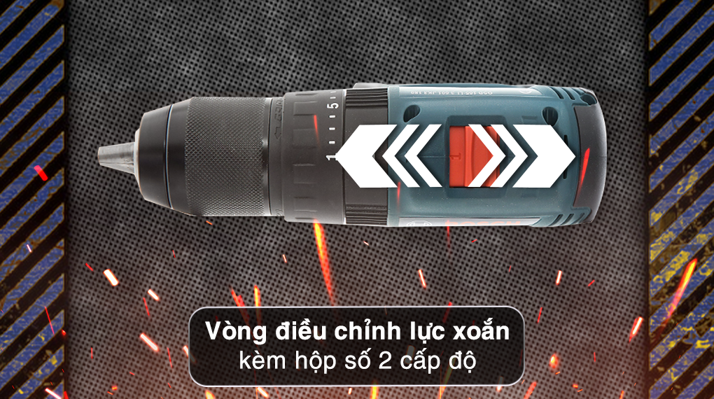 Máy khoan vặn vít pin Bosch GSB 185-LI (1 pin) - 2 cấp độ Máy khoan vặn vít pin Bosch GSB 185-LI (1 pin) - 2 cấp độ