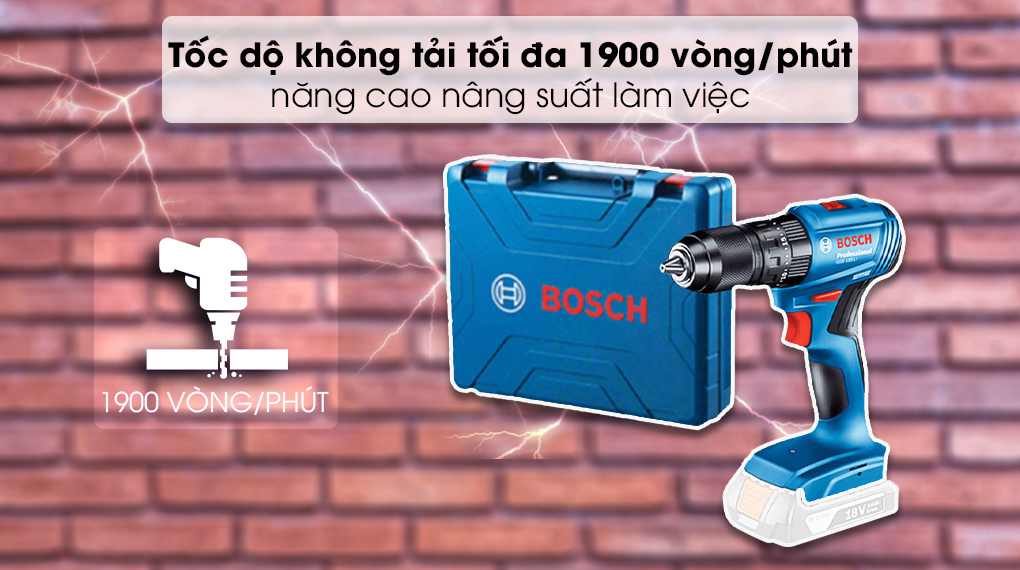 Máy khoan vặn vít pin Bosch GSR 185-LI (SOLO) - Tốc độ không tải Máy khoan vặn vít pin Bosch GSR 185-LI (SOLO) - Tốc độ không tải