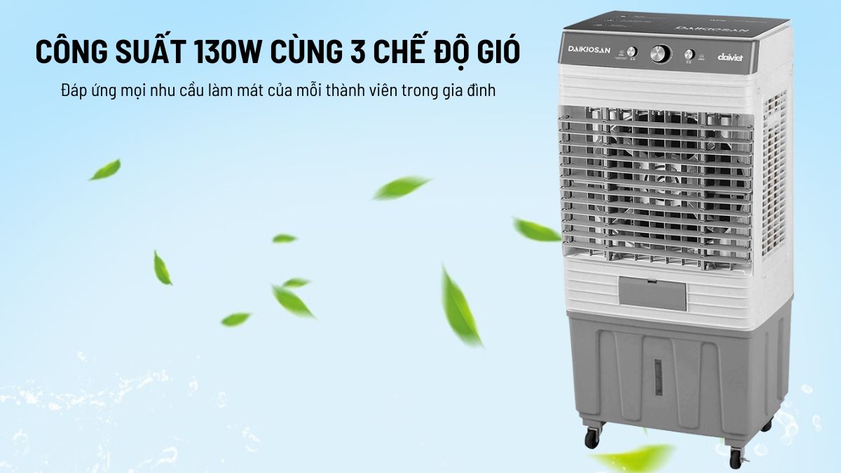 may-lam-mat-khong-khi-daikiosan-dm101-52345-1 Daikiosan DM101 có công suất 130W kết hợp cùng 3 chế độ gió