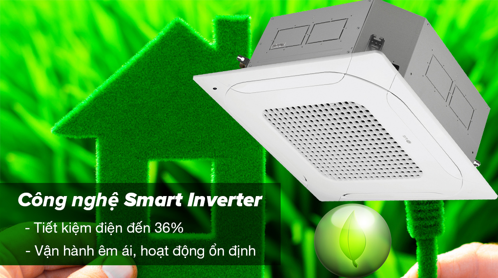 Điều hòa âm trần LG Inverter 18000 BTU ZTNQ18GPLA0 - Công nghệ Smart Inverter tiết kiệm điện năng đến 36%, vận hành êm ái Điều hòa âm trần LG Inverter 18000 BTU ZTNQ18GPLA0 - Công nghệ Smart Inverter tiết kiệm điện năng đến 36%, vận hành êm ái