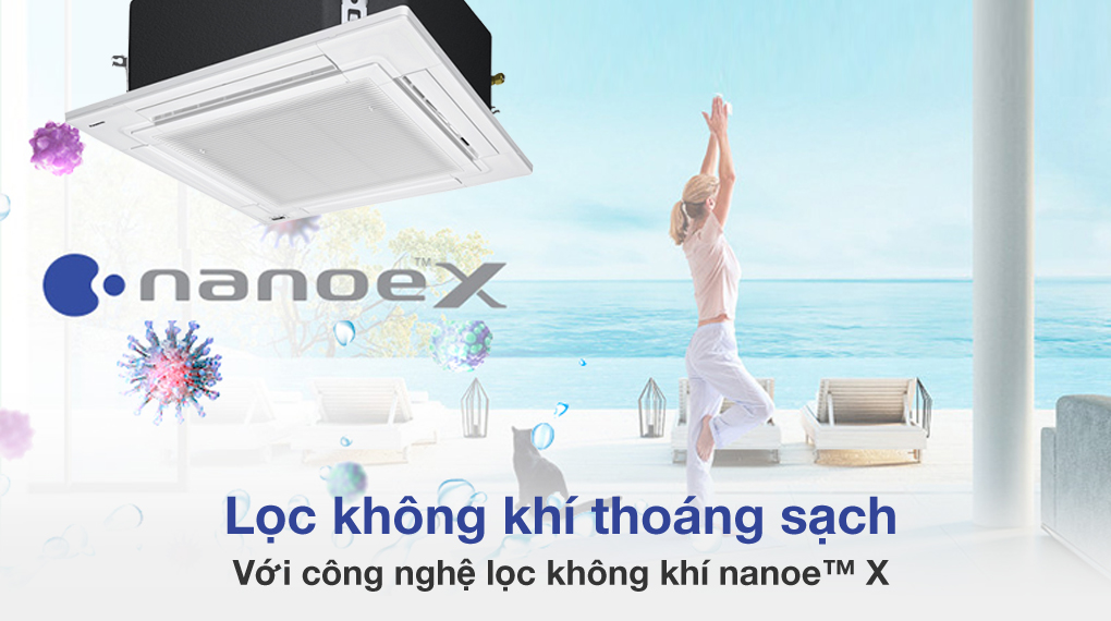 Nanoe™ X - Máy lạnh âm trần Panasonic Inverter 4.5 HP S-3448PU3H / U-43PR1H5 Nanoe™ X - Máy lạnh âm trần Panasonic Inverter 4.5 HP S-3448PU3H / U-43PR1H5