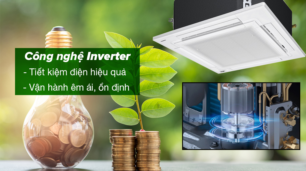 Máy lạnh âm trần Panasonic Inverter 2 HP S-1821PU3H/U-18PR1H5 - Công nghệ Inverter tiết kiệm điện hiệu quả, vận hành êm ái và ổn định Máy lạnh âm trần Panasonic Inverter 2 HP S-1821PU3H/U-18PR1H5 - Công nghệ Inverter tiết kiệm điện hiệu quả, vận hành êm ái và ổn định