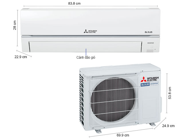 may lanh mitsubishi electric inverter 1 hp msy gr25vf 16142