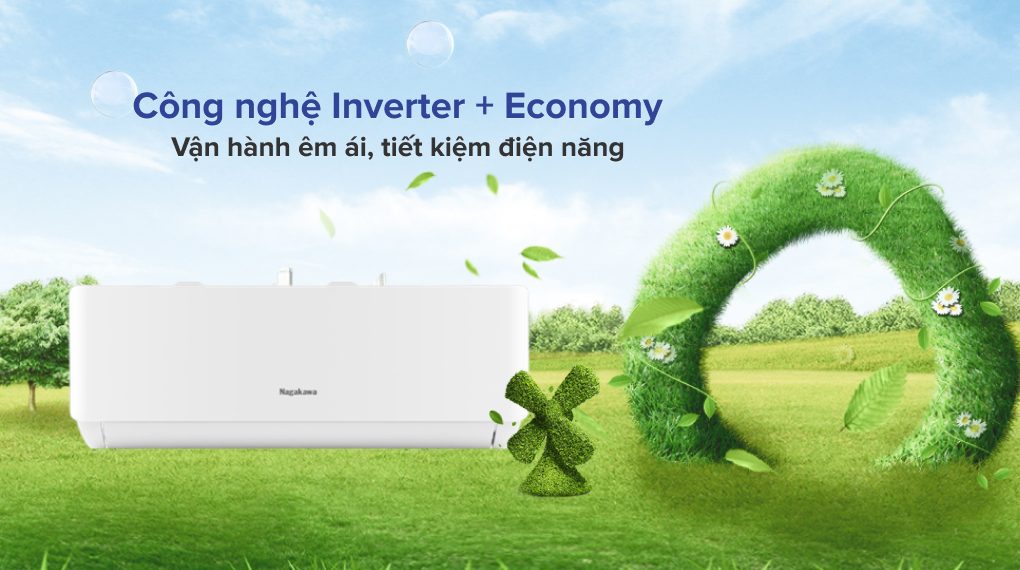 Máy lạnh Nagakawa Inverter 1.5 HP NIS-C12R2T28 - Công nghệ tiết kiệm điện Máy lạnh Nagakawa Inverter 1.5 HP NIS-C12R2T28 - Công nghệ tiết kiệm điện