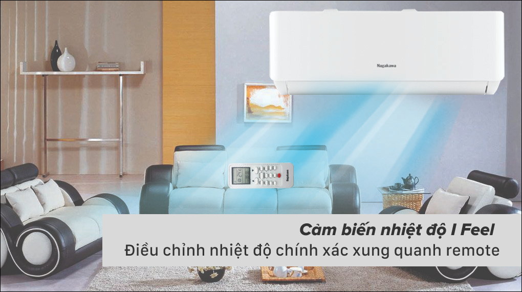 Máy lạnh Nagakawa Inverter 1 HP NIS-C09R2T28 - Cơ chế thổi gió Máy lạnh Nagakawa Inverter 1 HP NIS-C09R2T28 - Cơ chế thổi gió