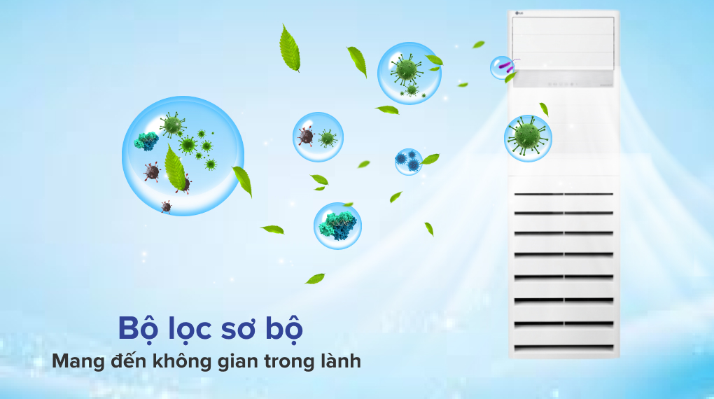 Máy lạnh tủ đứng LG Inverter 5 HP ZPNQ48LT3A0 - Bộ lọc sơ bộ tuổi thọ cao Máy lạnh tủ đứng LG Inverter 5 HP ZPNQ48LT3A0 - Bộ lọc sơ bộ tuổi thọ cao