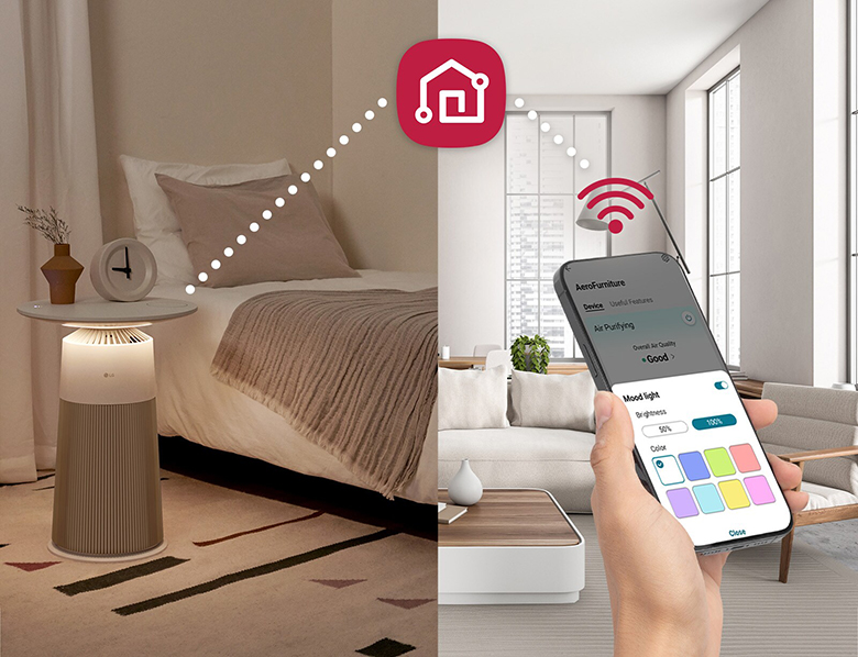 Máy lọc không khí LG PuriCare Aero Furniture AS20GPRU0 điều khiển từ xa