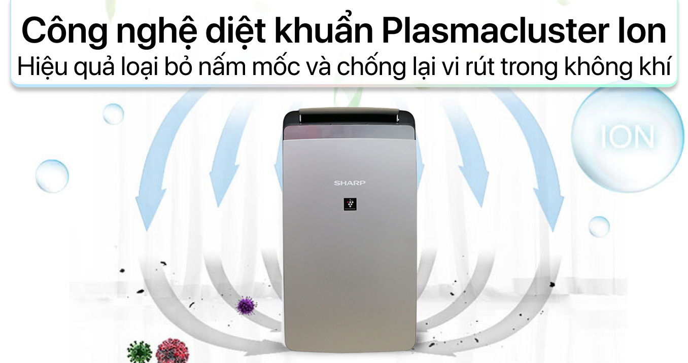 may-loc-khong-khi-sharp-dw-j27fv-s-70537-5 Máy lọc không khí và hút ẩm Sharp DW-J27FV-S | Giá rẻ