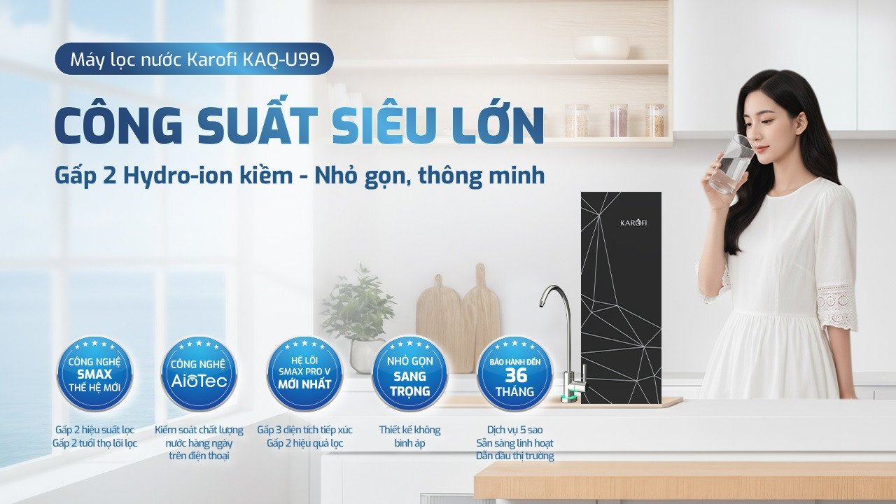 Máy lọc nước Karofi KAQ-U99