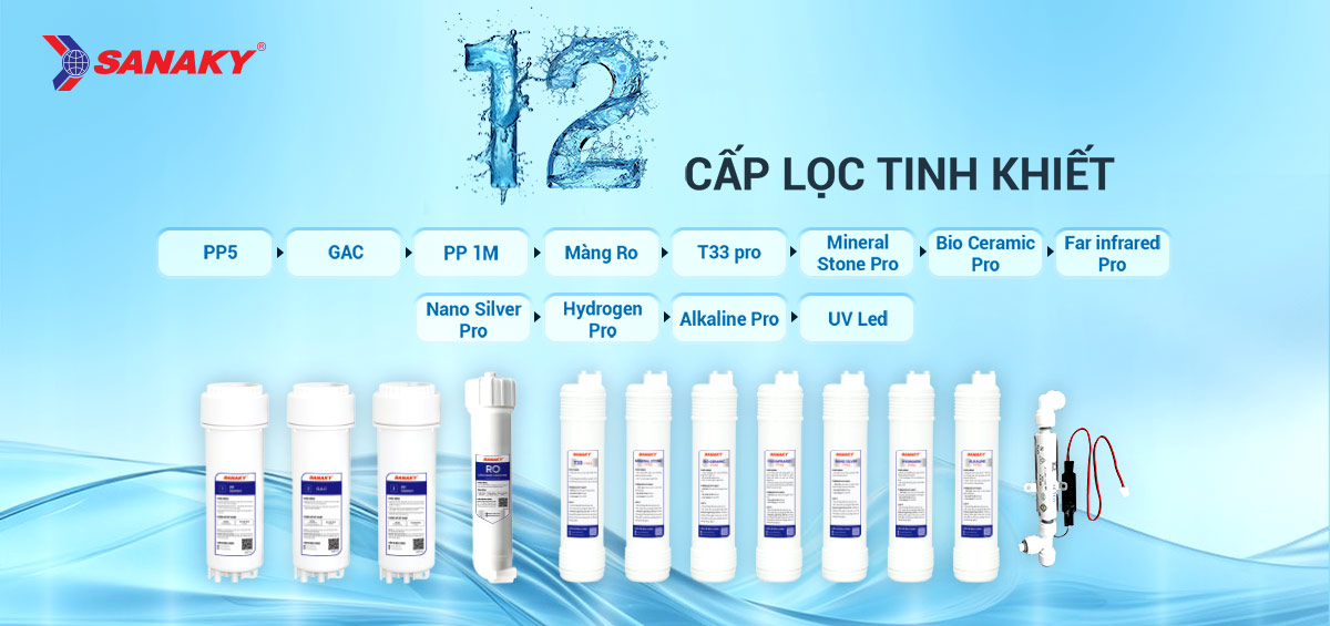12 TẦNG LỌC – MỖI LÕI, MỘT CHỨC NĂNG RIÊNG BIỆT
