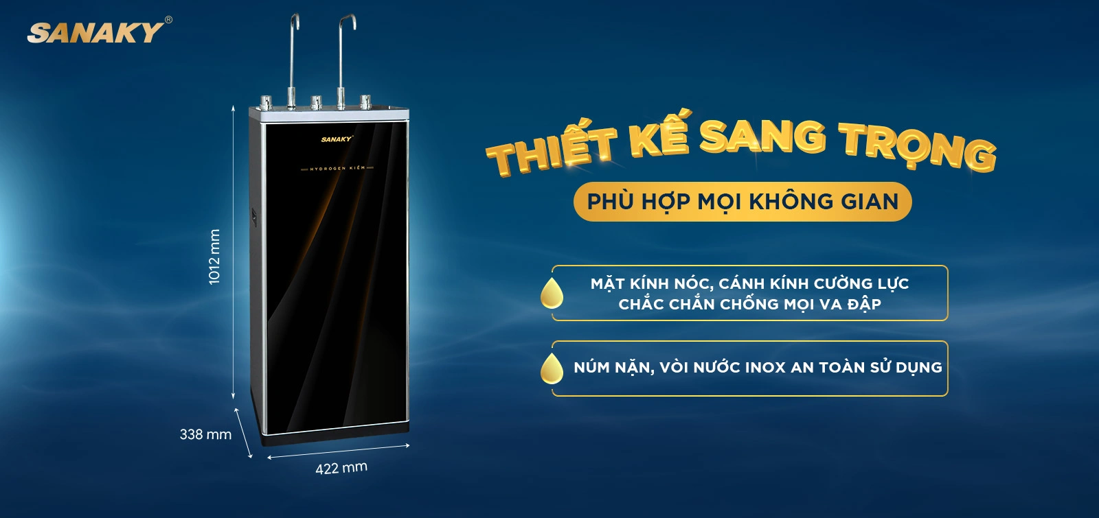 Máy lọc nước nóng lạnh Sanaky SNK-E3HK005