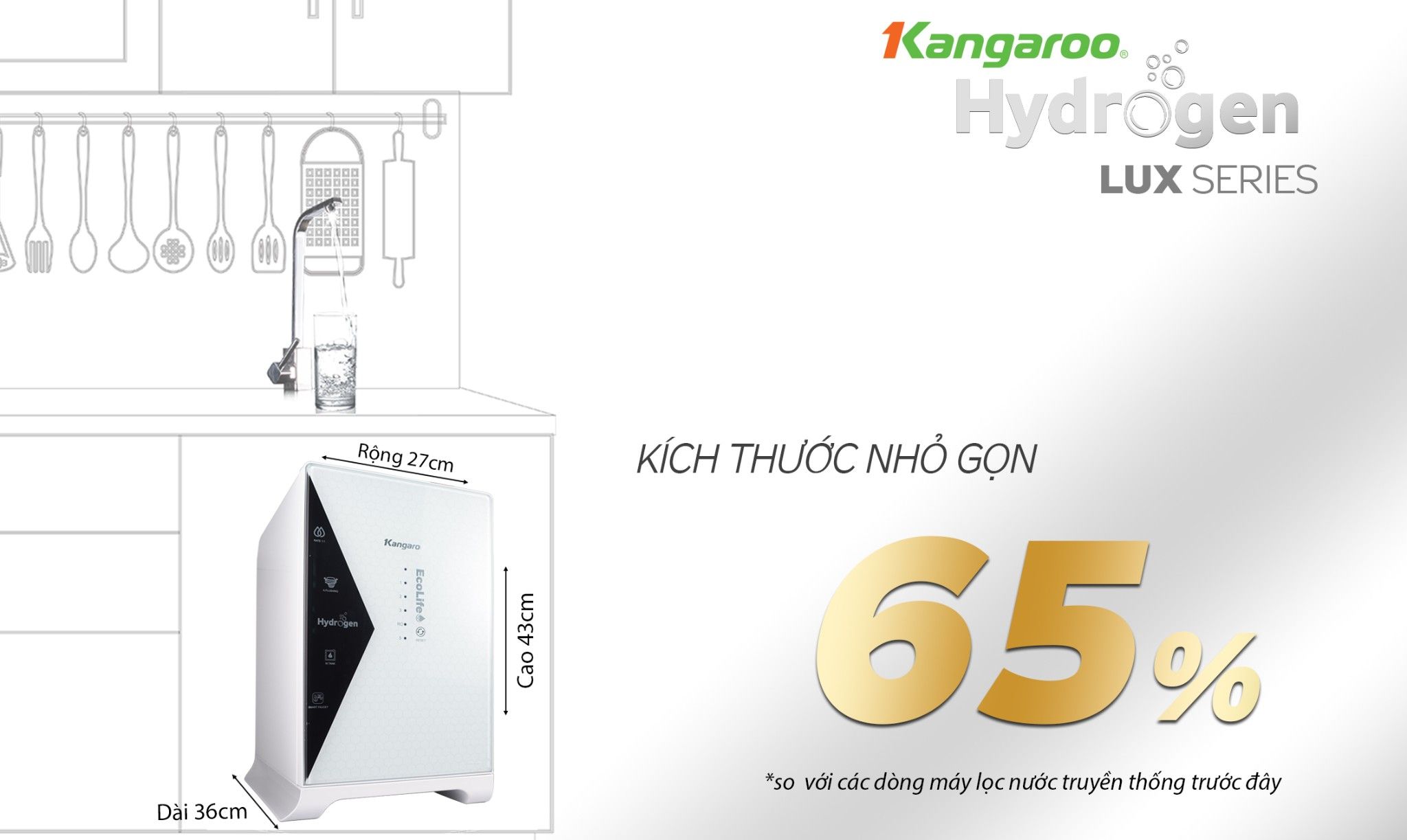 Máy lọc nước Kangaroo Hydrogen KG100HU – QuatGio.vn