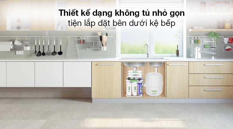 Máy lọc nước RO Kangaroo Hydrogen KGRP09HQ 9 lõi - Máy lọc nước Kangaroo thiết kế dạng không tủ nhỏ hơn 50% so với máy truyền thống Máy lọc nước RO Kangaroo Hydrogen KGRP09HQ 9 lõi - Máy lọc nước Kangaroo thiết kế dạng không tủ nhỏ hơn 50% so với máy truyền thống