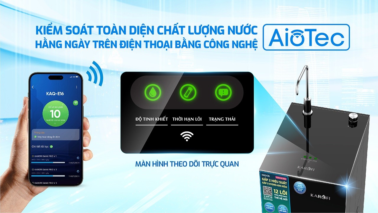 Máy lọc nước RO Karofi KAQ-E16
