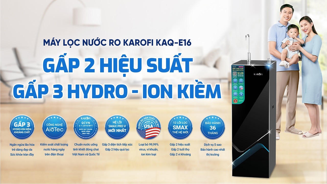 Máy lọc nước RO Karofi KAQ-E16