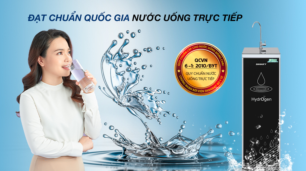 Máy lọc nước RO Sanaky VH101HP - Nước sạch