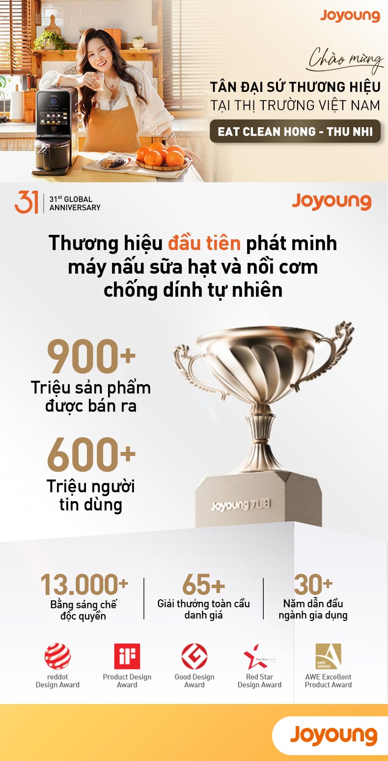 Joyoung Official Store Máy nấu sữa hạt đa năng Joyoung JSM-125