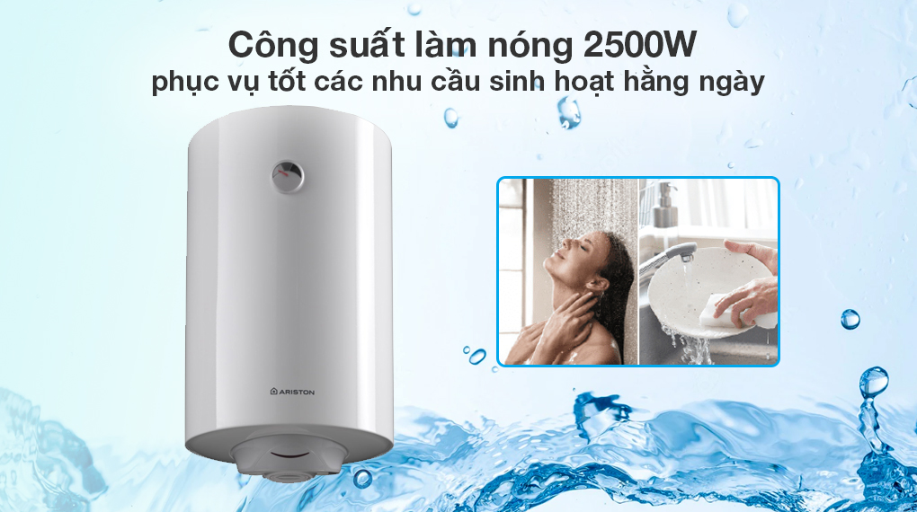 Máy nước nóng gián tiếp Ariston 80 lít PRO R 80 V 2.5 FE - Đặc điểm làm nóng Máy nước nóng gián tiếp Ariston 80 lít PRO R 80 V 2.5 FE - Đặc điểm làm nóng