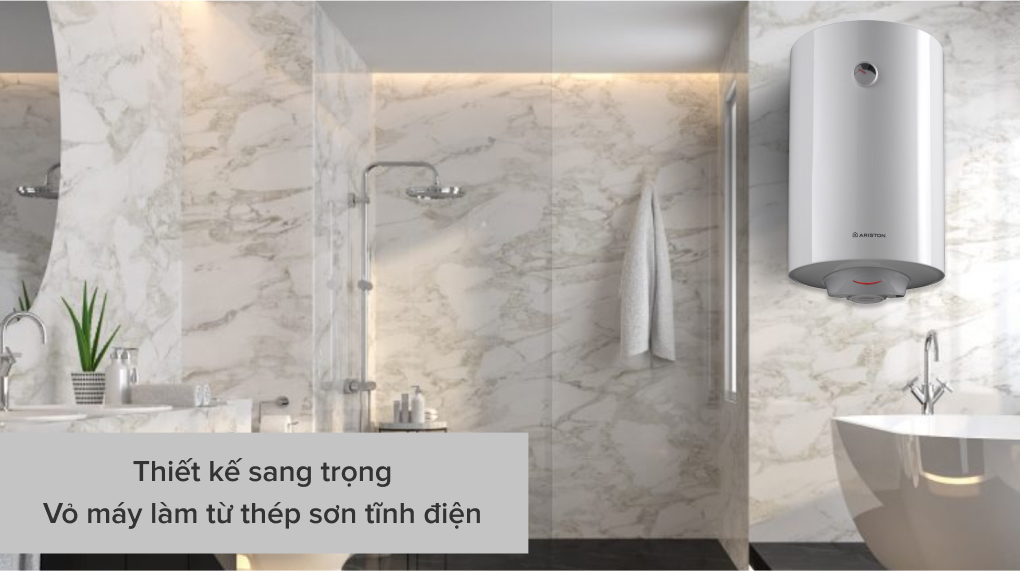 Máy nước nóng gián tiếp Ariston 80 lít PRO R 80 V 2.5 FE - Thiết kế Máy nước nóng gián tiếp Ariston 80 lít PRO R 80 V 2.5 FE - Thiết kế
