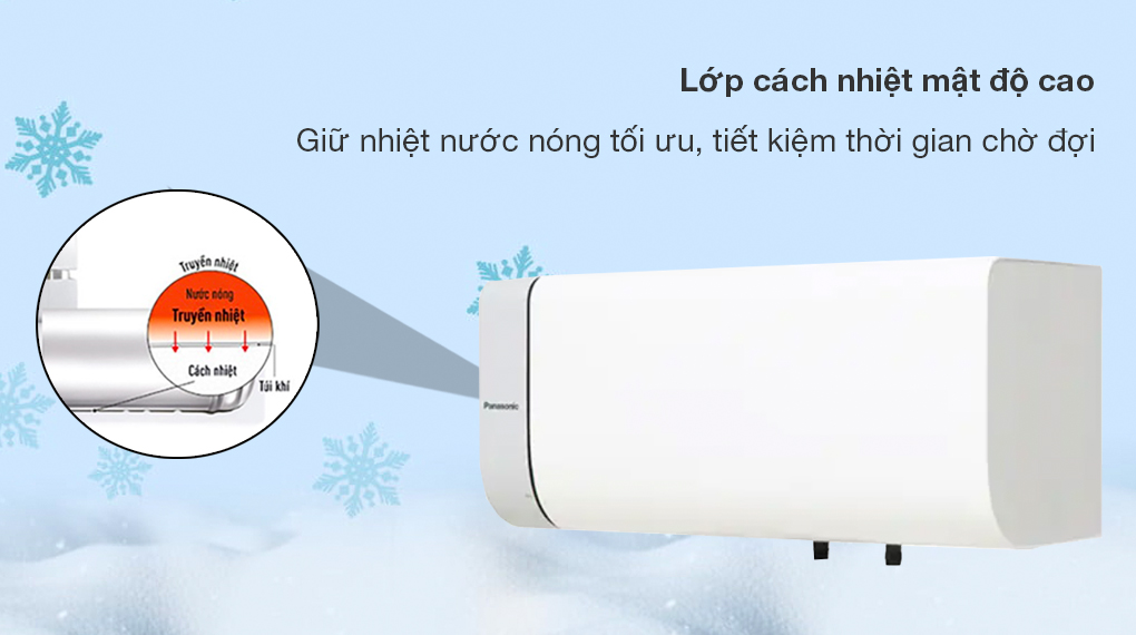 MÁY NƯỚC NÓNG GIÁN TIẾP PANASONIC 30 LÍT DH-30HBMVW - Lớp cách nhiệt mật độ cao hỗ trợ duy trì nhiệt độ nước nóng tối ưu, tiết kiệm thời gian chờ đợi cho người dùng MÁY NƯỚC NÓNG GIÁN TIẾP PANASONIC 30 LÍT DH-30HBMVW - Lớp cách nhiệt mật độ cao hỗ trợ duy trì nhiệt độ nước nóng tối ưu, tiết kiệm thời gian chờ đợi cho người dùng