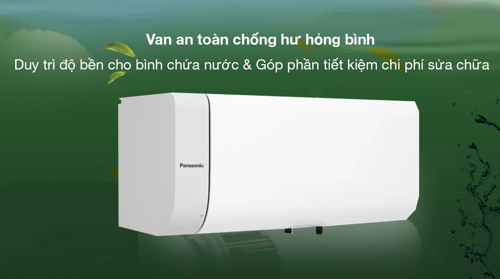 MÁY NƯỚC NÓNG GIÁN TIẾP PANASONIC 30 LÍT DH-30HBMVW - Trang bị van an toàn chống hư hỏng bình duy trì độ bền máy tối ưu MÁY NƯỚC NÓNG GIÁN TIẾP PANASONIC 30 LÍT DH-30HBMVW - Trang bị van an toàn chống hư hỏng bình duy trì độ bền máy tối ưu