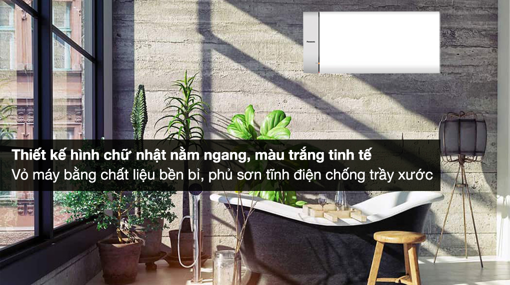 MÁY NƯỚC NÓNG GIÁN TIẾP PANASONIC 30 LÍT DH-30HBMVW - Thiết kế hình chữ nhật nằm ngang, vỏ máy bằng chất liệu bền bỉ và phủ sơn tĩnh điện chống trầy xước MÁY NƯỚC NÓNG GIÁN TIẾP PANASONIC 30 LÍT DH-30HBMVW - Thiết kế hình chữ nhật nằm ngang, vỏ máy bằng chất liệu bền bỉ và phủ sơn tĩnh điện chống trầy xước