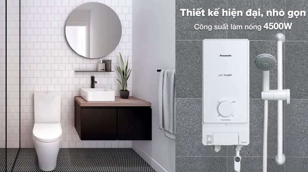 Máy nước nóng Panasonic DH-4MP1VW - Thiết kế Máy nước nóng Panasonic DH-4MP1VW - Thiết kế