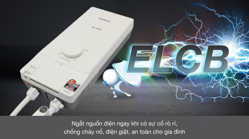 ELCB - Máy nước nóng Panasonic DH-4MP1VW 4500W ELCB - Máy nước nóng Panasonic DH-4MP1VW 4500W