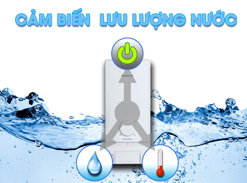 Cảm biến lưu lượng nước - Máy nước nóng Panasonic DH-4MS1VW 4.5kW Cảm biến lưu lượng nước - Máy nước nóng Panasonic DH-4MS1VW 4.5kW