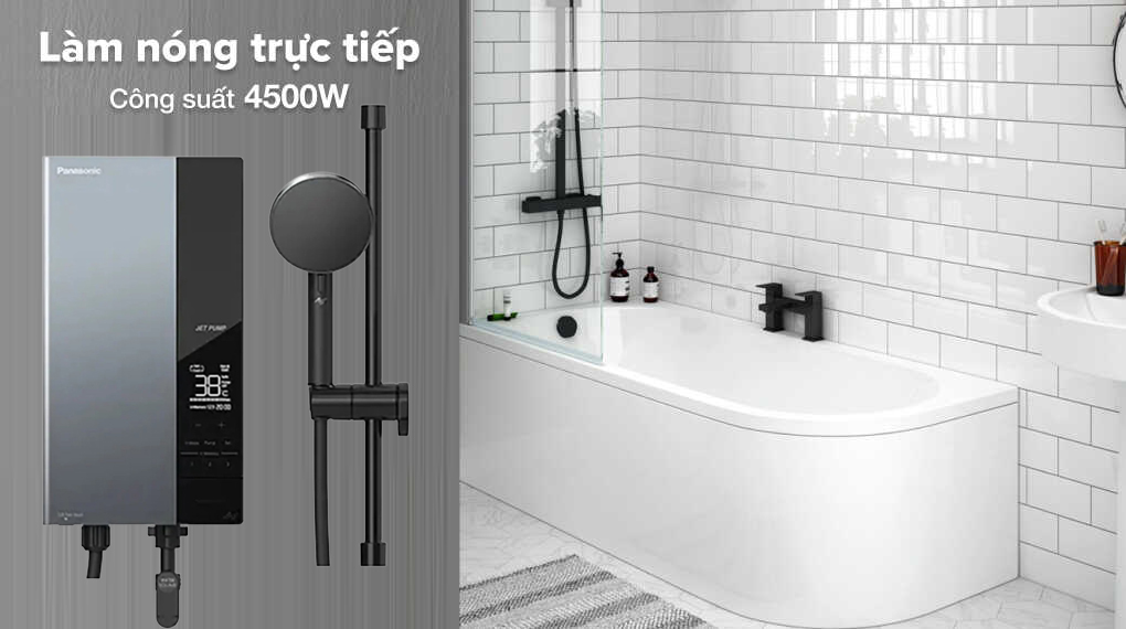 Làm nóng trực tiếp - Máy nước nóng trực tiếp Panasonic 4500W DH-4UDP1VZ Làm nóng trực tiếp - Máy nước nóng trực tiếp Panasonic 4500W DH-4UDP1VZ