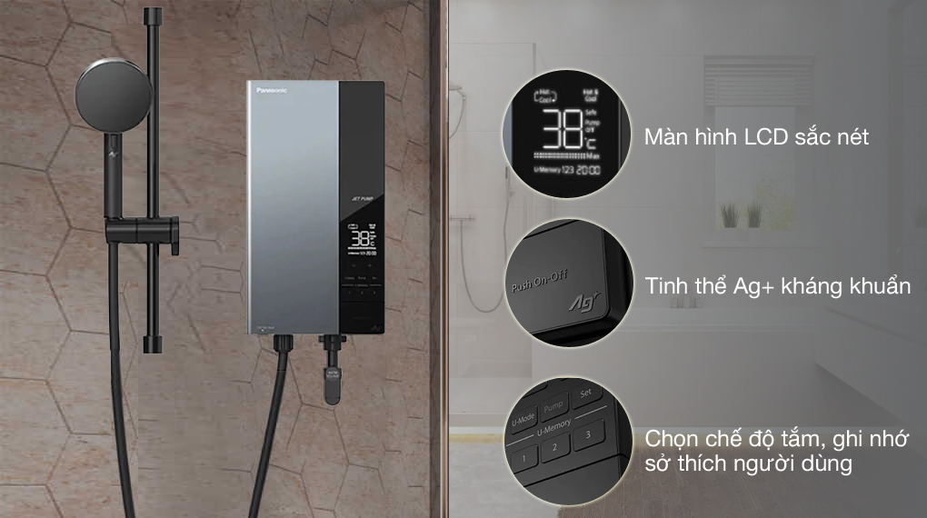 Tiện ích - Máy nước nóng trực tiếp Panasonic 4500W DH-4UDP1VZ Tiện ích - Máy nước nóng trực tiếp Panasonic 4500W DH-4UDP1VZ