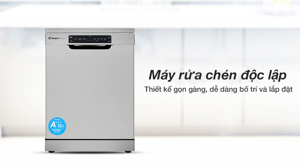 thiết kế - Máy rửa chén độc lập Candy CDPN 4D620PX/E