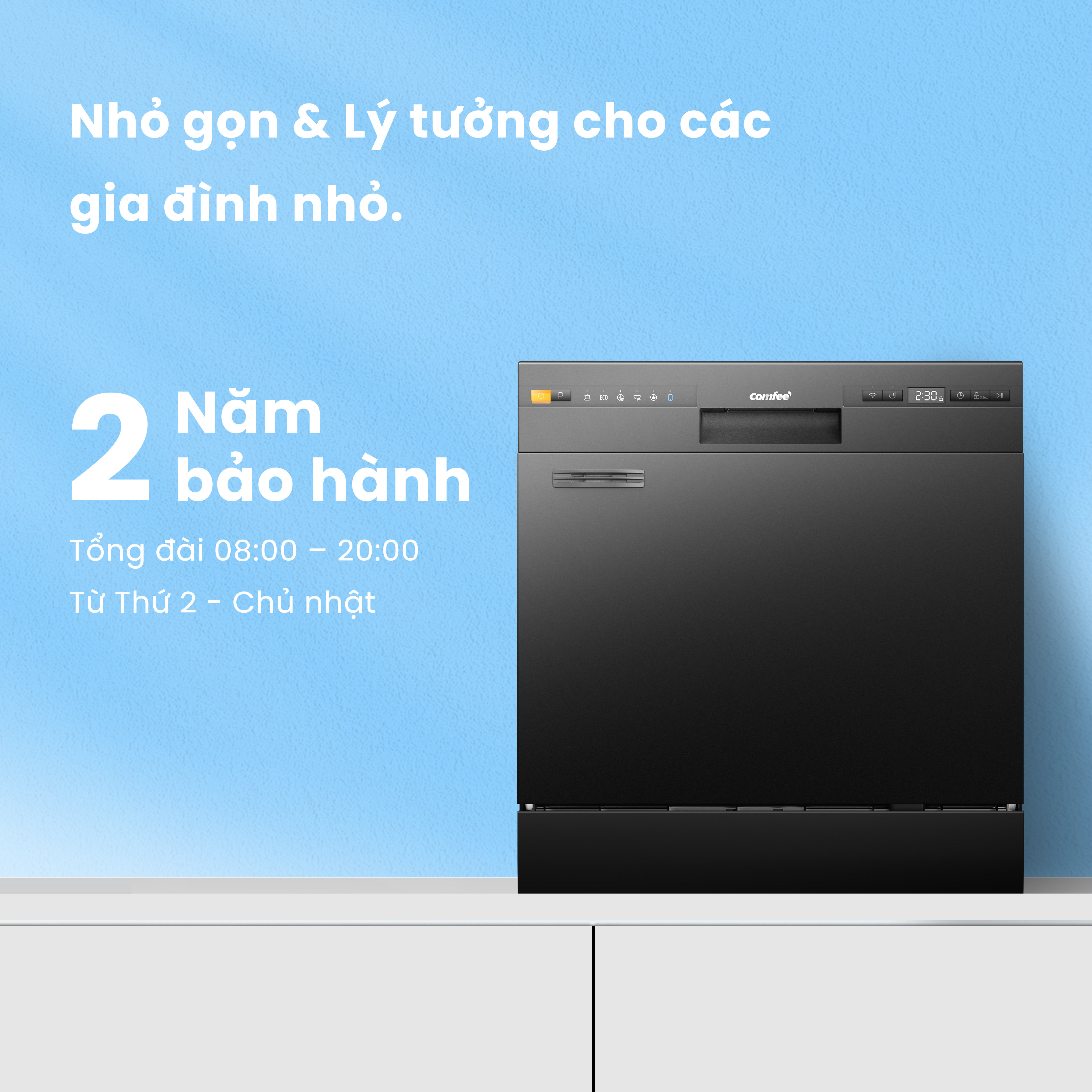 Nhỏ gọn và lý tưởng cho gia đình nhỏ