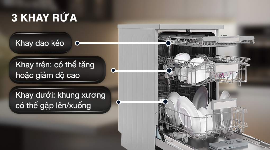 Máy rửa chén độc lập Galanz W45A3A401M-0E1 Máy rửa chén độc lập Galanz W45A3A401M-0E1