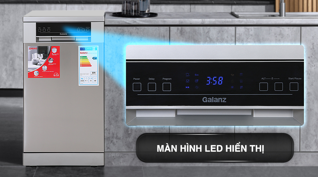 Máy rửa chén độc lập Galanz W45A3A401M-0E1 Máy rửa chén độc lập Galanz W45A3A401M-0E1