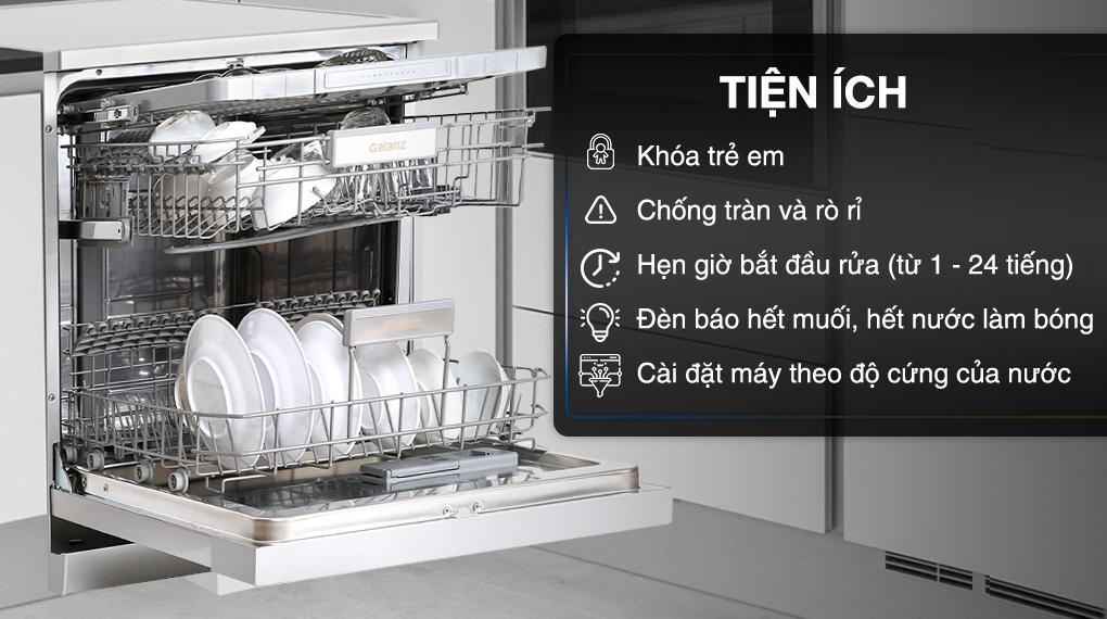 Máy rửa chén độc lập Galanz W60B1A401M-AE5(SS) Máy rửa chén độc lập Galanz W60B1A401M-AE5(SS)