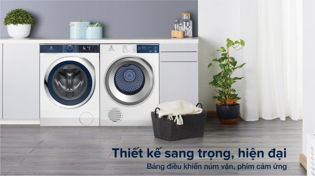 Máy sấy thông hơi Electrolux 8.5 kg EDS854J3WB - Thiết kế hiện đại Máy sấy thông hơi Electrolux 8.5 kg EDS854J3WB - Thiết kế hiện đại
