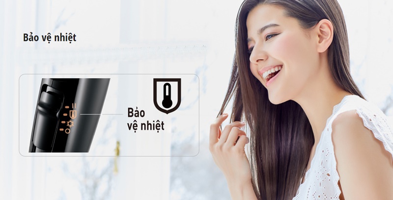 Bảo vệ chất tóc, da đầu tối ưu với chế độ bảo vệ nhiệt - Máy sấy tóc Panasonic EH-NE65-K645 Bảo vệ chất tóc, da đầu tối ưu với chế độ bảo vệ nhiệt - Máy sấy tóc Panasonic EH-NE65-K645