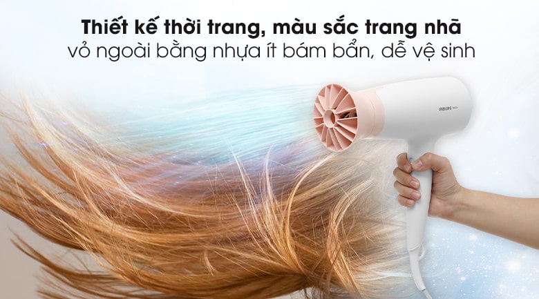 Máy sấy tóc Philips BHD300/10 - Thiết kế thời trang, màu sắc trang nhã Máy sấy tóc Philips BHD300/10