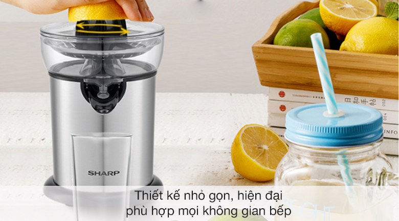 Máy vắt cam Sharp 130W EJ-J130-ST - Thiết kế hiện đại Máy vắt cam Sharp 130W EJ-J130-ST