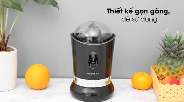 Máy vắt cam Sharp EJ-J850-BK - Kết cấu chắc chắn, gọn gàng, dễ sử dụng và cất giữ Máy vắt cam Sharp 85W EJ-J850-BK