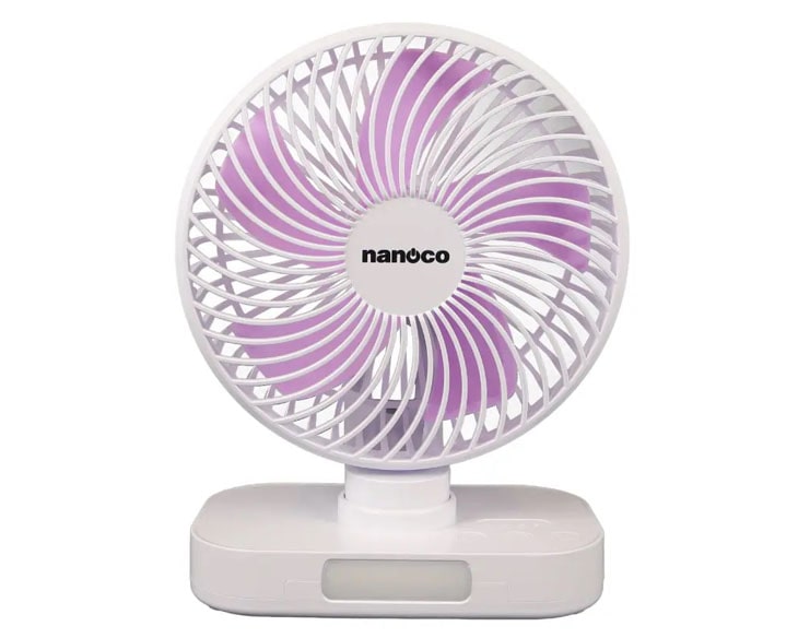 Quạt sạc Nanoco NRF6219W