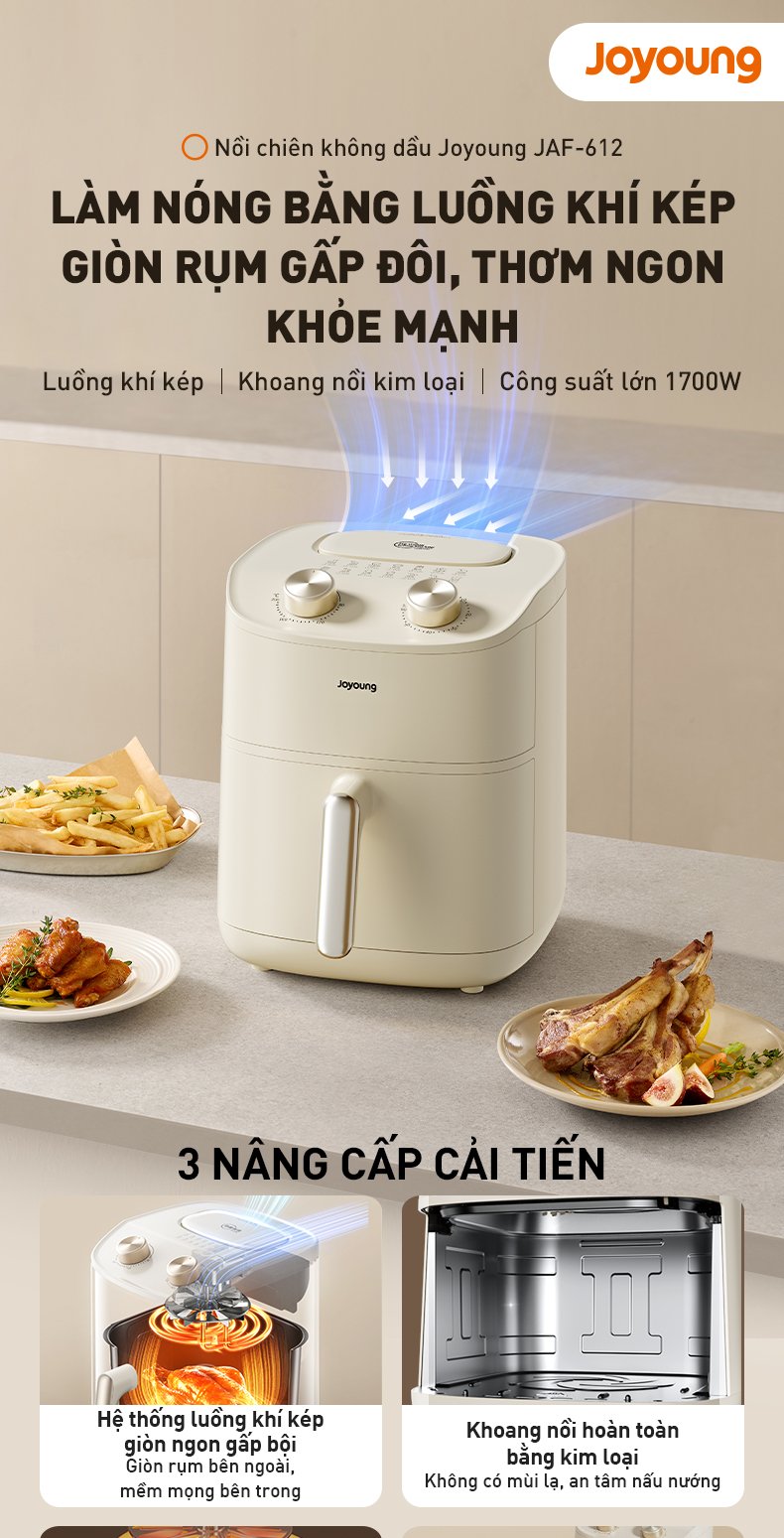 Nồi chiên không dầu Joyoung 6 lít JAF-612