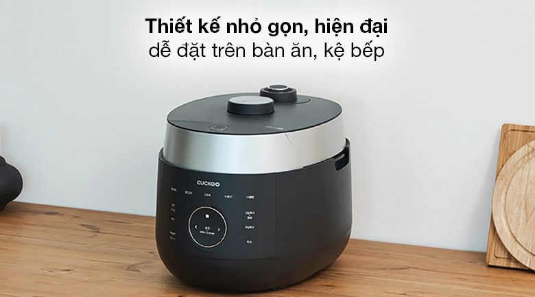 Nồi cơm cao tần Cuckoo 1.08 lít CRP-LHTR0609F/BKSIVNCV - Thiết kế nhỏ gọn, màu đen thanh lịch Nồi cơm cao tần Cuckoo 1.08 lít CRP-LHTR0609F/BKSIVNCV - Thiết kế nhỏ gọn, màu đen thanh lịch
