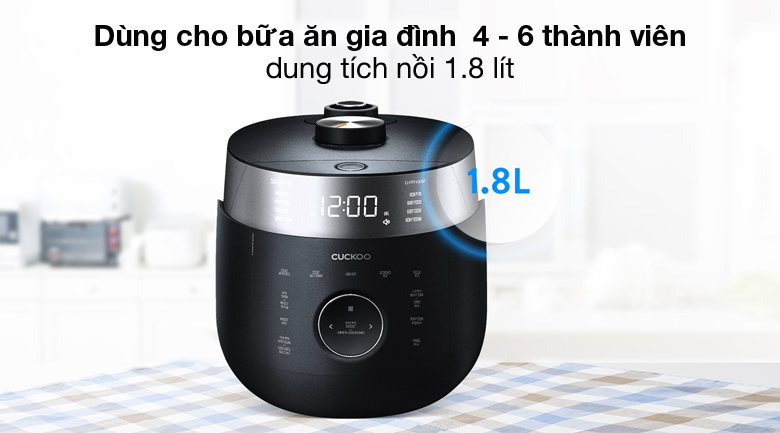 1.8 lít - Nồi cơm cao tần Cuckoo 1.8 lít CRP-LHTR1009F/BKSIVNCV 1.8 lít - Nồi cơm cao tần Cuckoo 1.8 lít CRP-LHTR1009F/BKSIVNCV