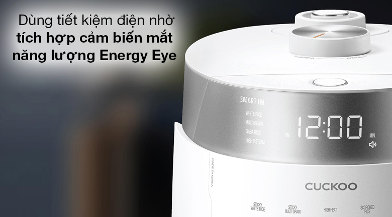 Nồi cơm cao tần Cuckoo 1.8 lít CRP-LHTR1009F/WHSIVNCV - Cảm biến mắt năng lượng Energy Eye Nồi cơm cao tần Cuckoo 1.8 lít CRP-LHTR1009F/WHSIVNCV - Cảm biến mắt năng lượng Energy Eye