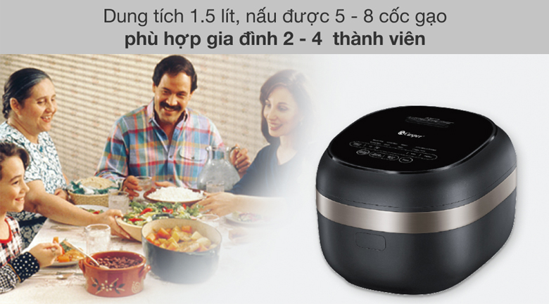 Nồi cơm điện cao tần 1.5 lít Casper CI-15RC01 - Dung tích 1.5 lít Nồi cơm điện cao tần 1.5 lít Casper CI-15RC01 - Dung tích 1.5 lít