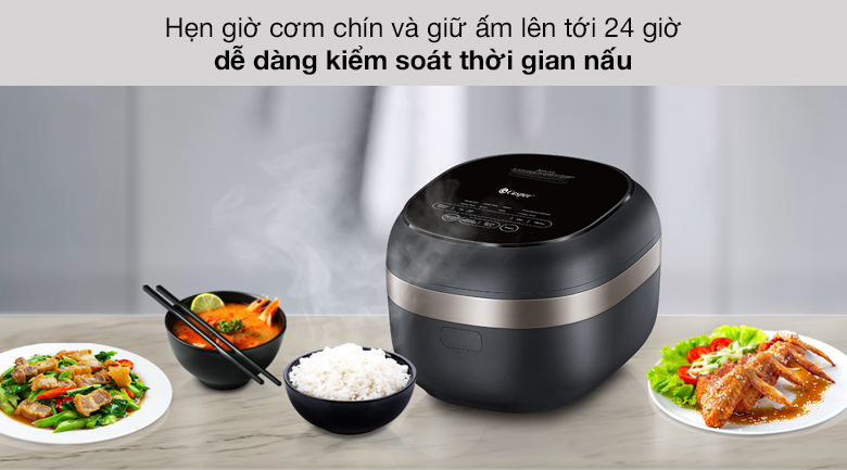 Nồi cơm điện cao tần 1.5 lít Casper CI-15RC01 - Tính năng hẹn giờ và giữu ấm Nồi cơm điện cao tần 1.5 lít Casper CI-15RC01 - Tính năng hẹn giờ và giữu ấm
